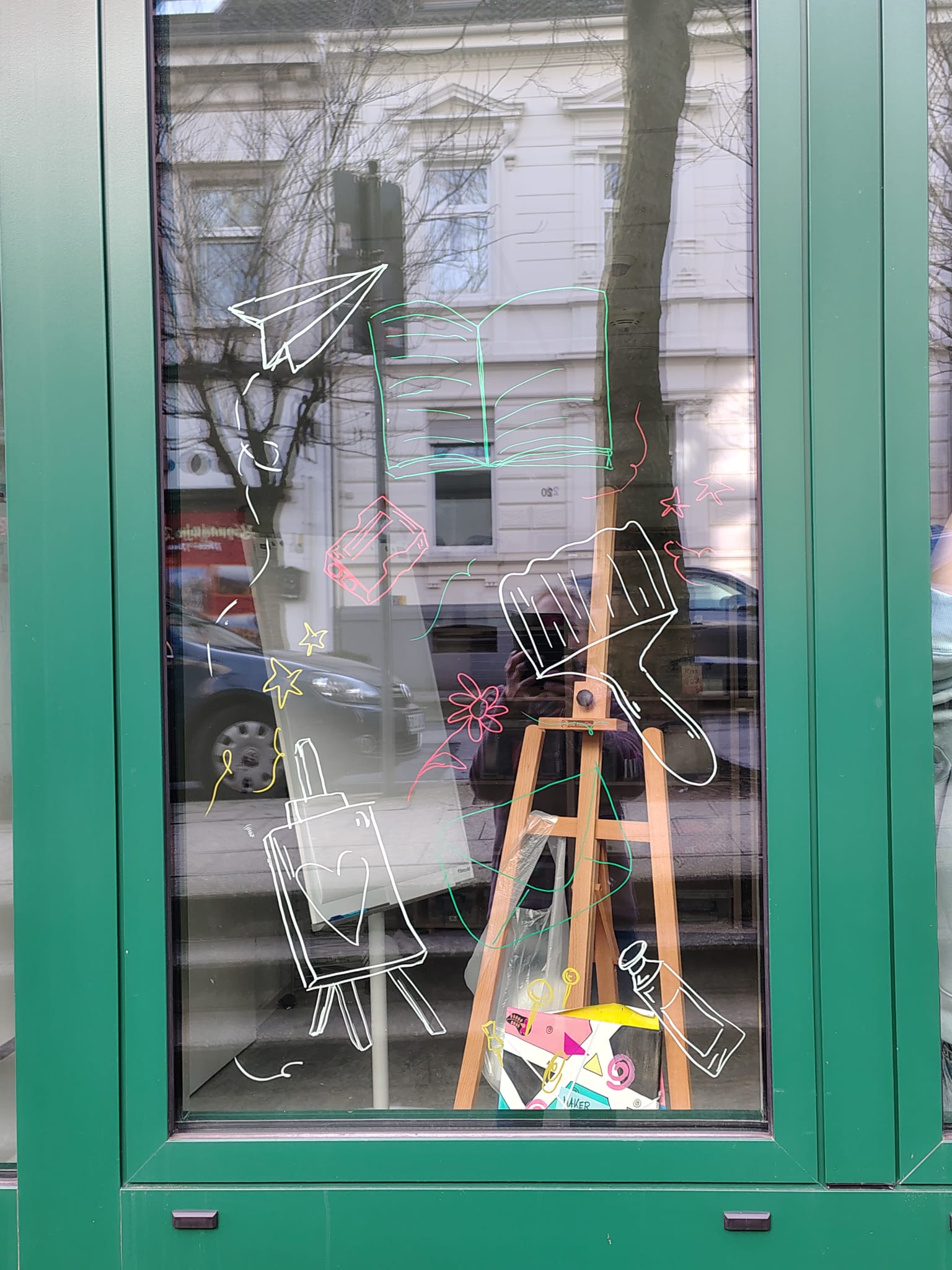 Fenster der Stadtbibliothek Velbert